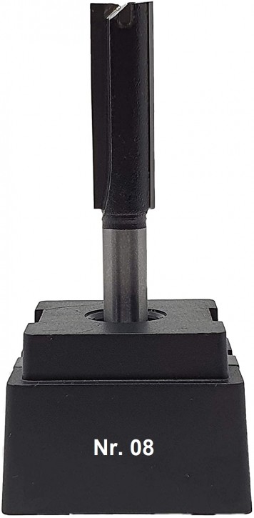 NR 08 / HM - Oberfräser Nutfräser Z= 2 D=11,0 x NL 35,0 mm mit HM - Grundschneide Schaft 8,0 x 32mm