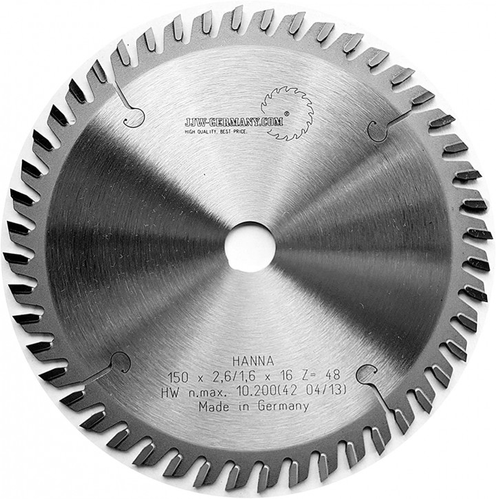 HM – Kreissägeblatt Hanna 150 x 16 Z= 48 WZ für Handkreissägen