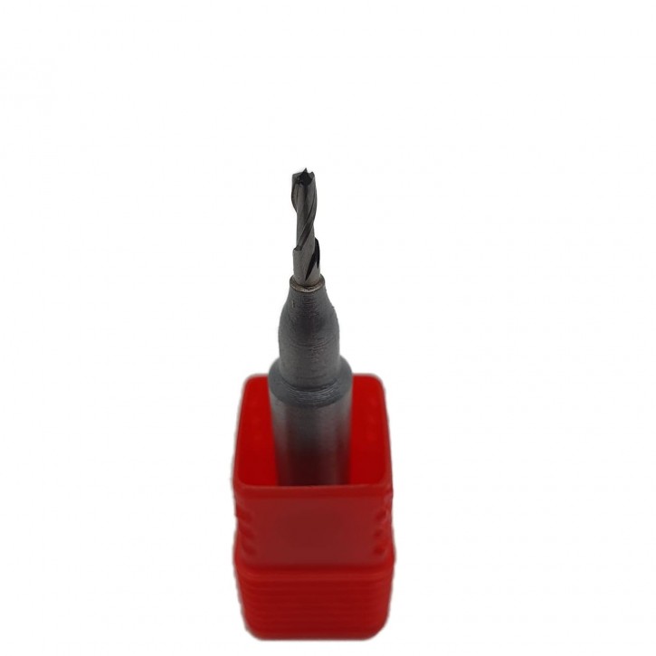 VHM - Spiralnutfräser Nutfräser Z= 2 D= 2,0 x 8,0mm für Hand Oberfräse mit Stahlschaft 8,0mm