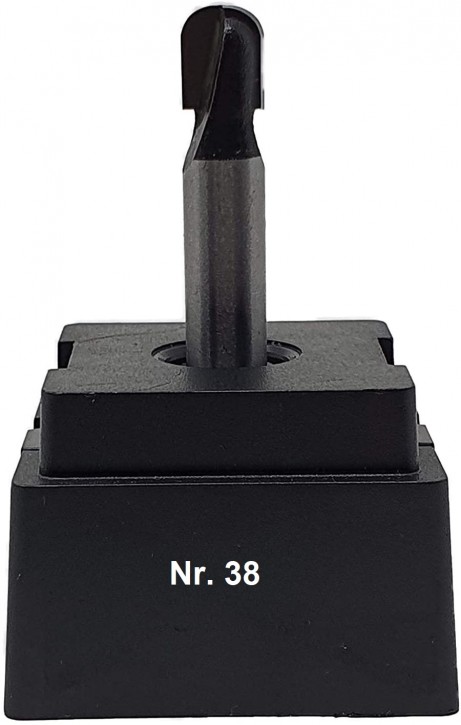 NR 38 / HM - Oberfräser Hohlkehlfräser Z=2 D= 8,0mm Radius 4,0mm Schaft 8,0 x 32mm