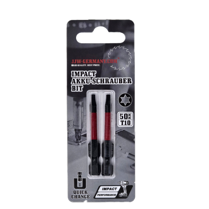 jjw-germany Impact Akkuschrauber Bits Torx T 10 x 50mm lang