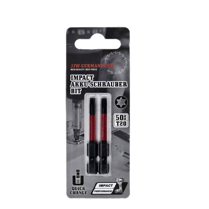 jjw-germany Impact Akkuschrauber Bits Torx T 20 x 50mm lang