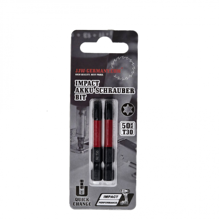 jjw-germany Impact Akkuschrauber Bits Torx T 30 x 50mm lang